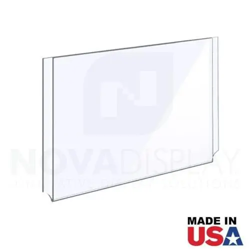 Clear Acrylic Easy Access Info/Poster Holder – Photo Format. Landscape Orientation