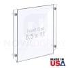 Wall Mounted Acrylic Poster Holder / Easy Access Acrylic Pocket Frame – Clear