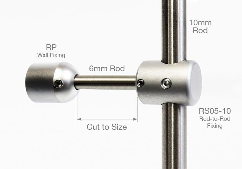 Customize Depth for 10mm Rod Display Systems