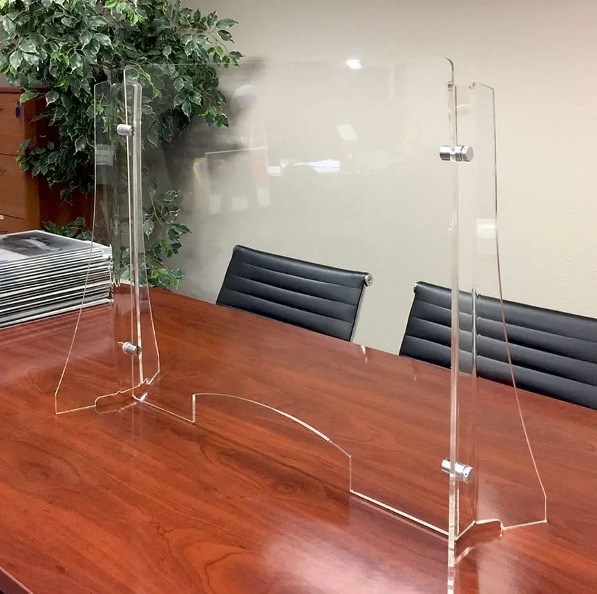  Clear Acrylic Panel  Free-standing Sneeze Guards for