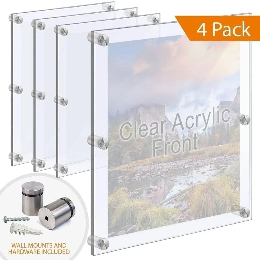 Oversize Acrylic Poster Frames with 1/8 Clear Acrylic Front on