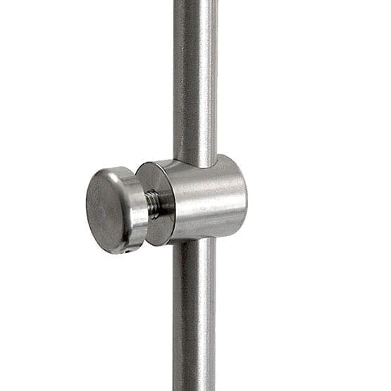 Support with M6 Stud-Cap Single-Sided for Panels with Holes – Non-Removable (#303 Stainless Steel)