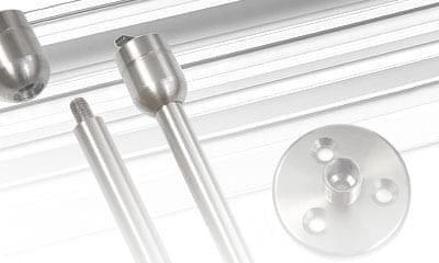 Installation Accessories for 10mm Rod Display Systems / Stainless Steel