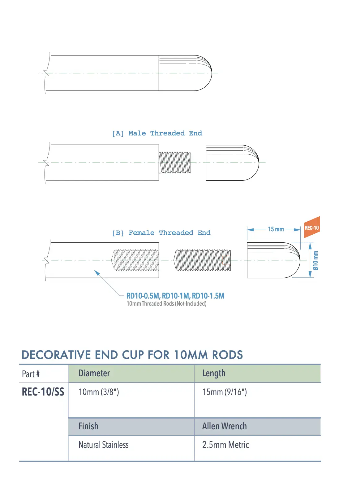 Specifications for REC-10-SS