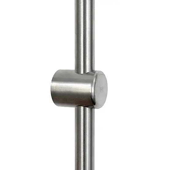 Wall Fixing for Rods with Non-Threaded Base / Short (#304 Stainless Steel)