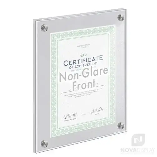 Satin-Frost Acrylic Wall Frames with Standoffs