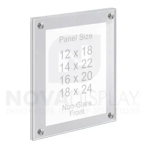 Satin-Frost Acrylic Poster Frames with Standoffs