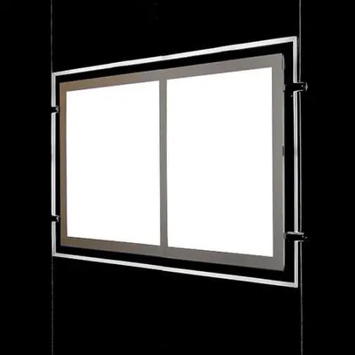 Backlit LED Display for Cables / Double Pocket Letter Format Portrait Orientation