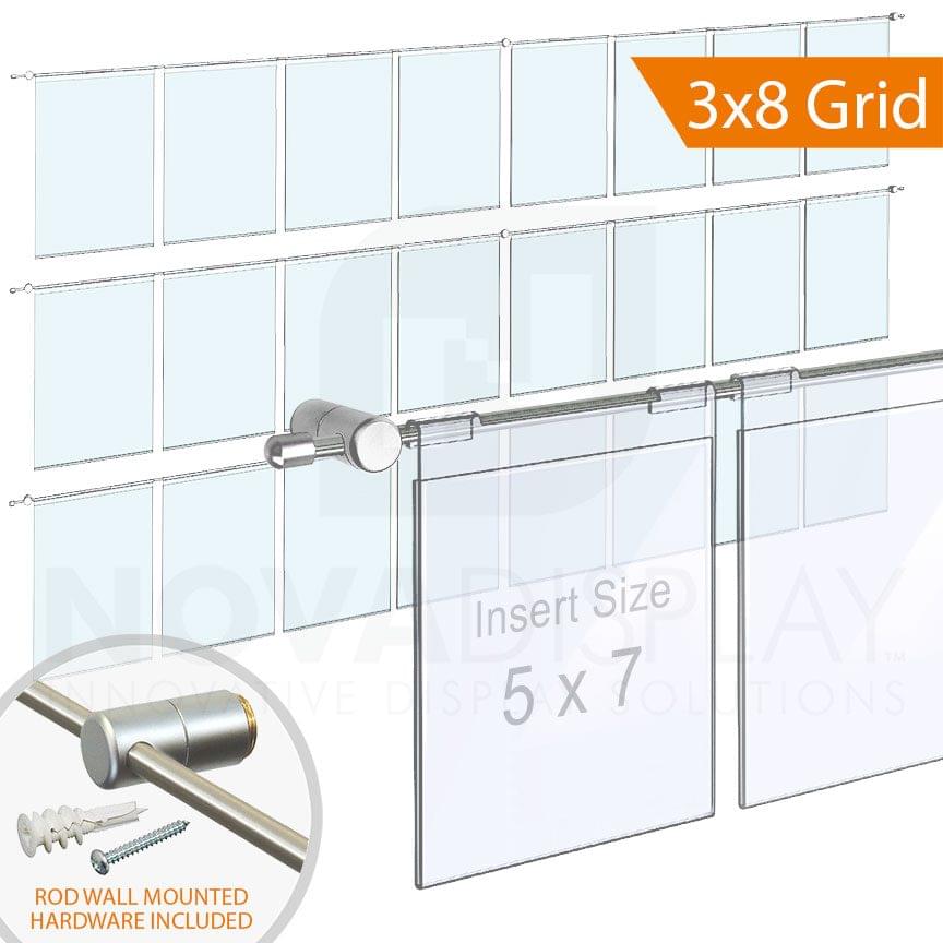 wall mounted clear acrylic poster holder