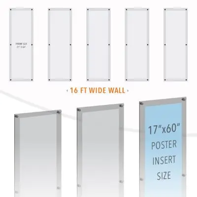 DC2501 Large Poster Wall Display / Wall Display Idea Concept