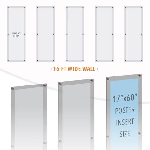 DC2501 Large Poster Wall Display / Wall Display Idea Concept