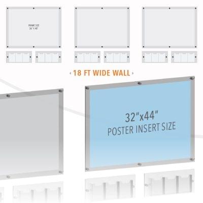 DC2502 Large Poster Wall Display / Wall Display Idea Concept
