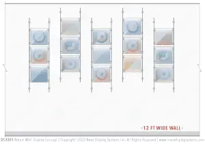 DC3201 Album Cover Wall Display / Wall Display Idea Concept