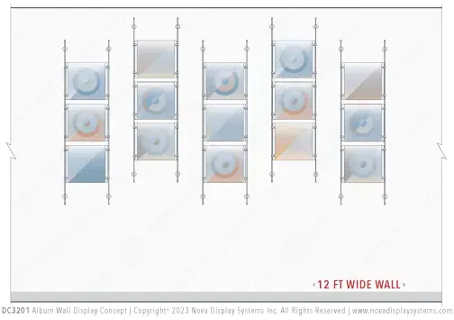 DC3201 Album Cover Wall Display / Wall Display Idea Concept