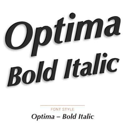 Nova Display Systems | Laser Cut Acrylic Letters – Italic Font Styles
