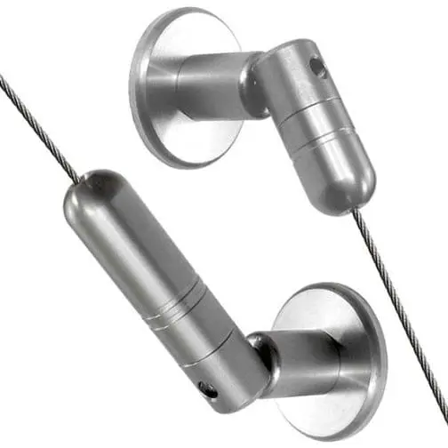 1.5mm Cable with Adjustable Angle Top-Bottom Fixings – 4.0M (13′ 1-1/2″) Long | Stainless Steel