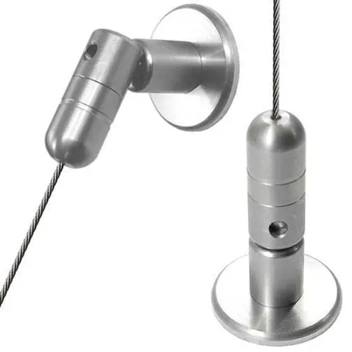 1.5mm Cable with Adjustable Angle Top-Bottom Fixings – 4.0M (13′ 1-1/2″) Long | Stainless Steel