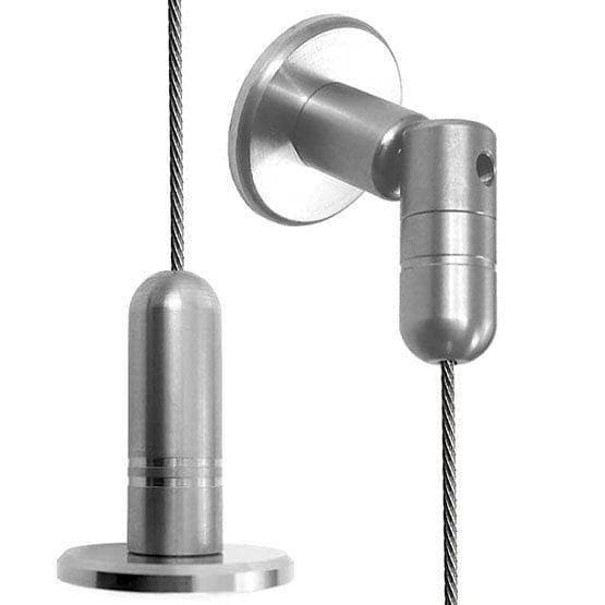 3mm Cable with Angled Top and Standard Floor Fixings / Stainless Steel