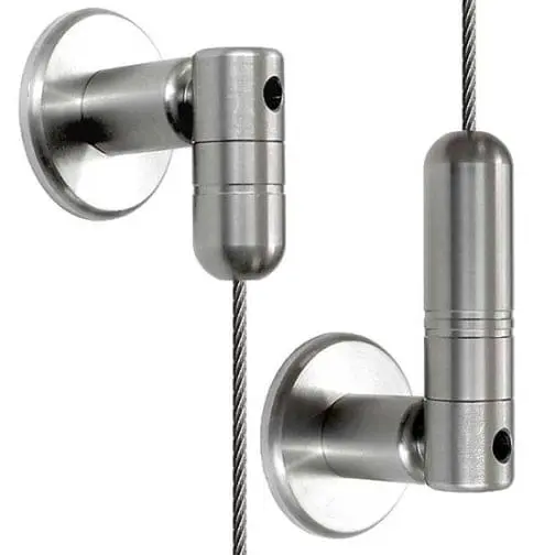 3mm Cable with Adjustable Angle Top-Bottom Fixings – 4.0M (13′ 1-1/2″) Long | Stainless Steel