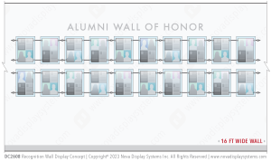 Recognition Wall Display / Wall Display Idea Concept / Alumni Wall of Honor