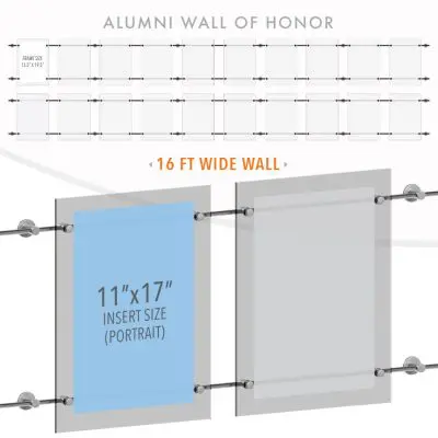 Recognition Wall Display / Wall Display Idea Concept / Alumni Wall of Honor