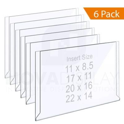 Easy Access Clear Acrylic Holder – Expo Style / Landscape