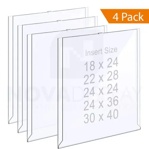 Easy Access Clear Acrylic Holder – Expo Style / Portrait