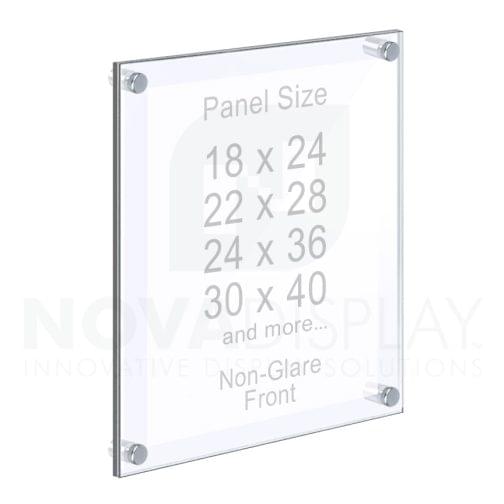 Frameless Acrylic Frame — Poster Display Kit #KASP-015 / Non-Glare Front