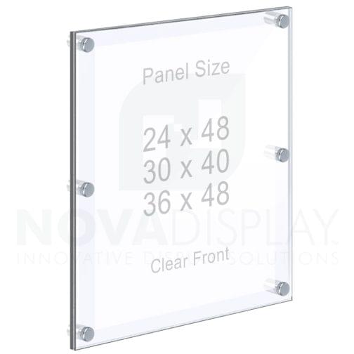 Frameless Acrylic Frame — Poster Display Kit #KASP-020 / Clear Front
