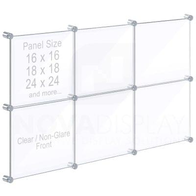 Acrylic Collage Frame with Butted Graphic Panels / Display Kit #KASP-045