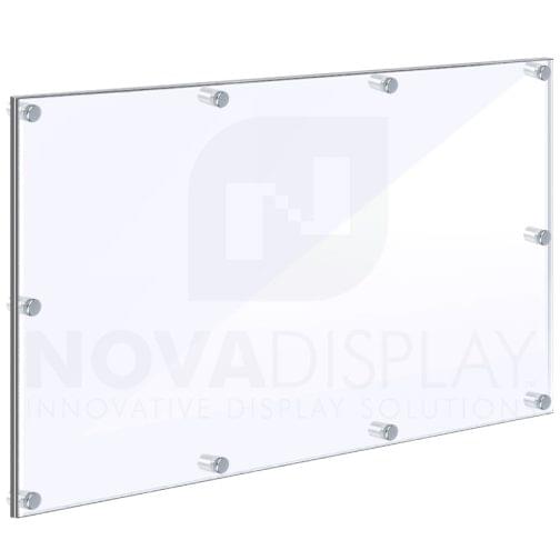 Oversized Frameless Acrylic Frame – Poster Display Kit #KASP-425 / Clear or Non-Glare Front