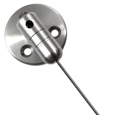 50mm Base Support w/Adjustable Angle Coupling | Stainless Steel