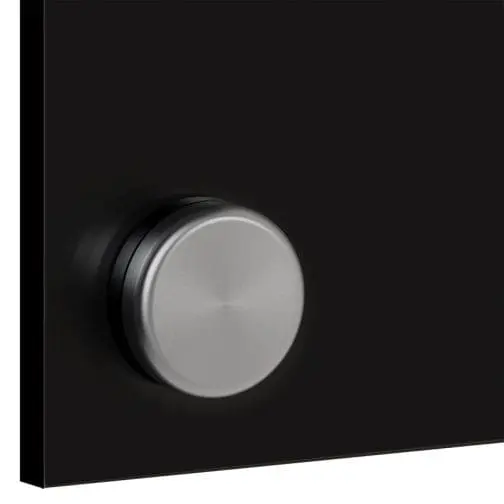 Acrylic Back Panel/Backboard in black matte finish | Nova Display Systems