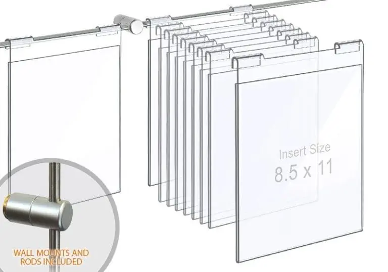 Acrylic Hook-on Poster Holders – Saving Bundles
