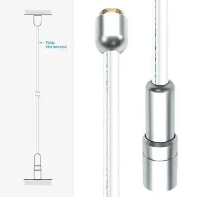 Ceiling-to-Floor Fixing Kit for 10mm Rods | Nova Display Systems