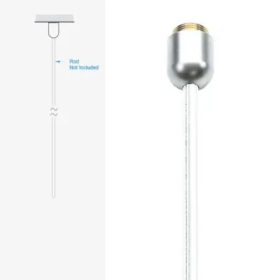 Top/Ceiling Fixing/Screw Fit for 6mm Rods | Nova Display Systems