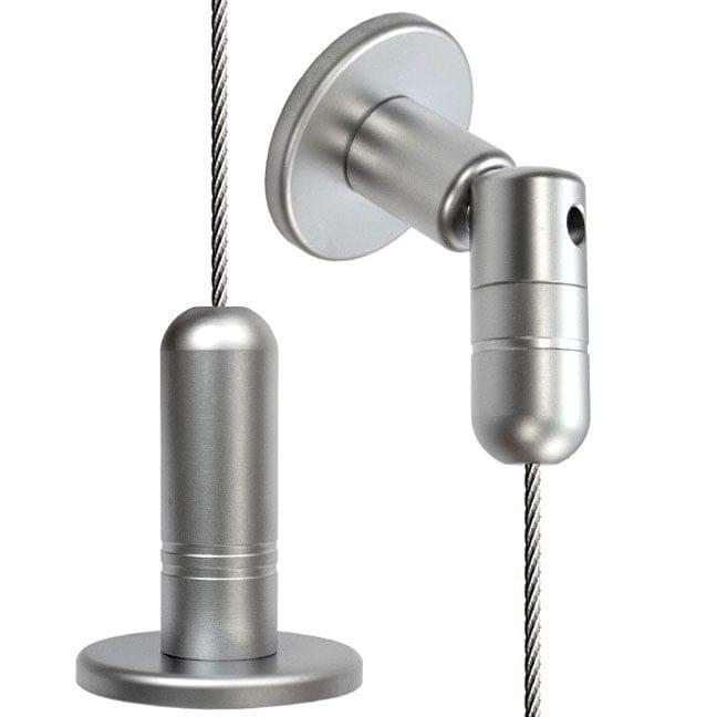 3mm Cable Suspension Kit with Adjustable Angle Top and Standard Floor Fixings – 4.0M (13′ 1-1/2″) Long