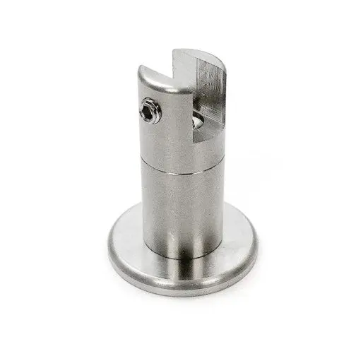 3/4″ Dia. x 2″ PROJECTING STANDOFF SUPPORT w/BASE – Stainless Steel (For 3/8″ thick panels/shelves)