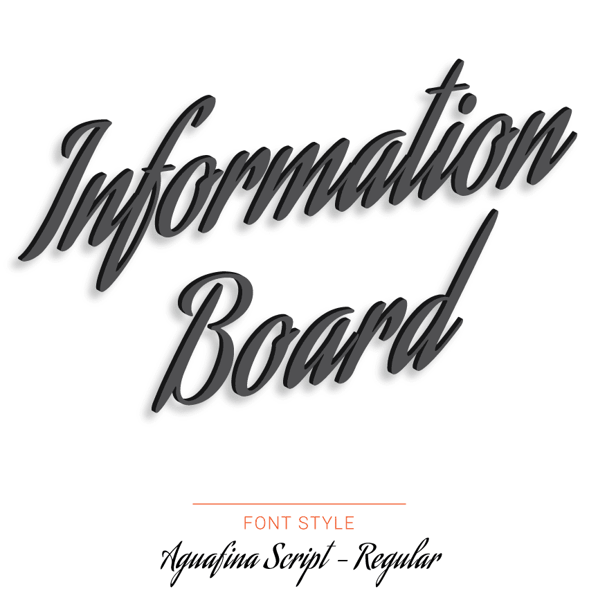 Nova Display Systems | Laser Cut Acrylic Letters – Script Font Styles