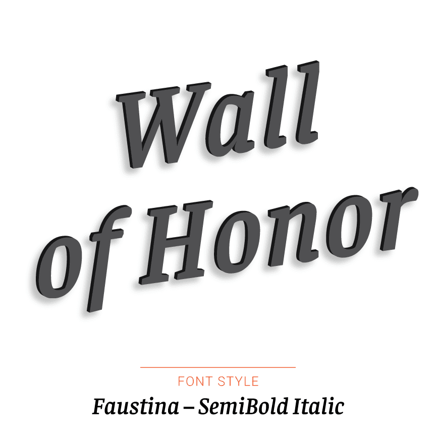 Nova Display Systems | Laser Cut Acrylic Letters – Slab Serif Font Styles