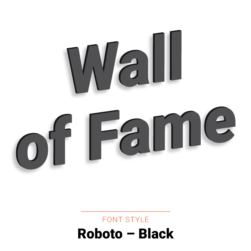 Nova Display Systems | Laser Cut Acrylic Letters – Mono Font Styles