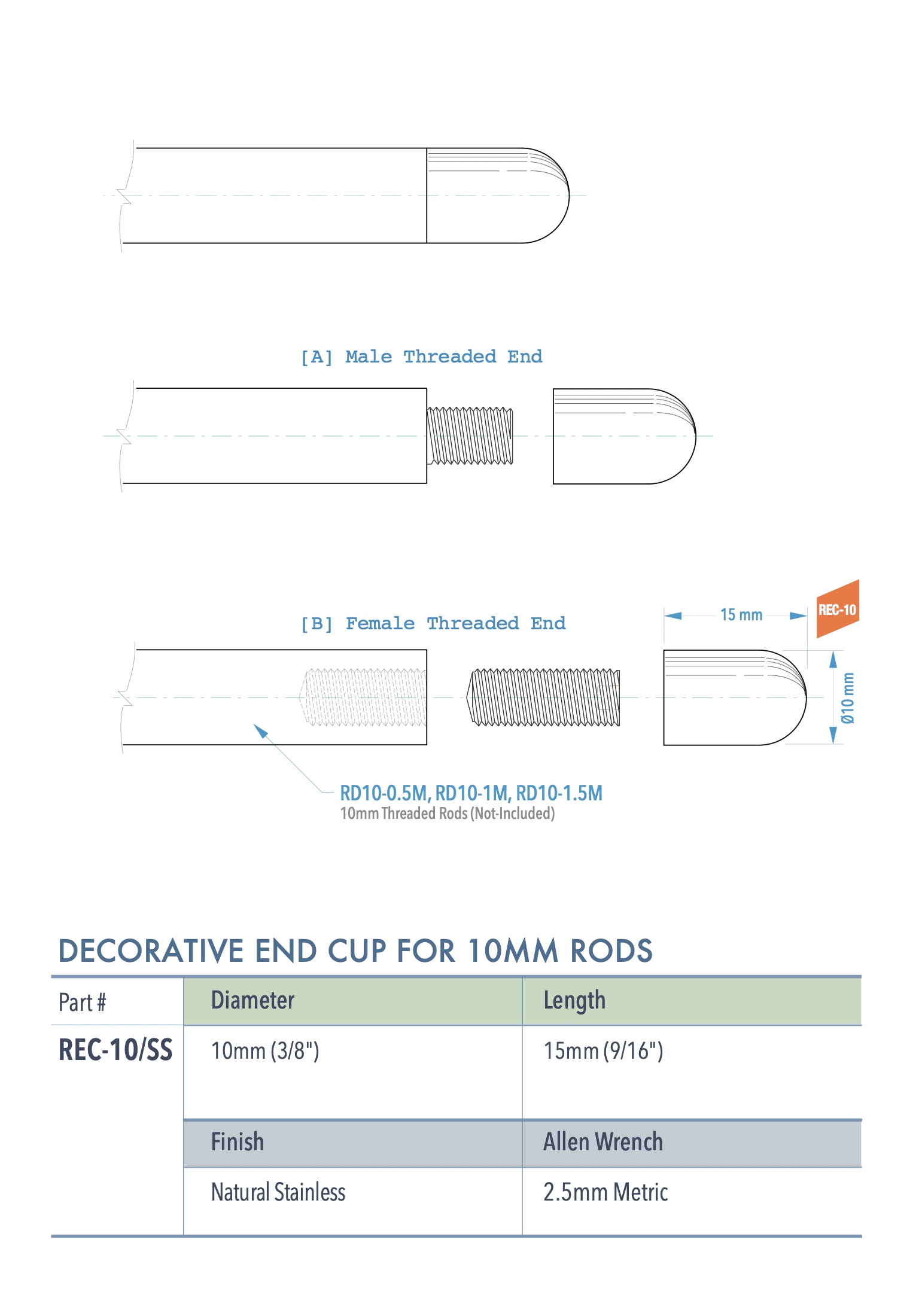Specifications for REC-10-SS