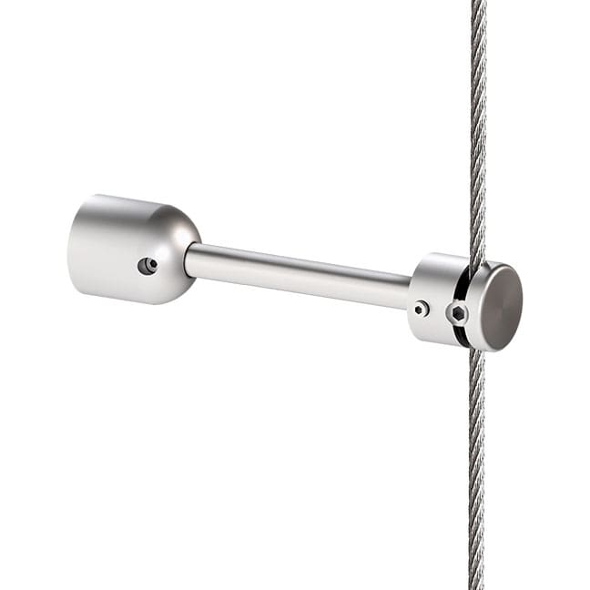 Wall-Mounted Rod Stabilizer with Customizable Depth for 3mm Cable System