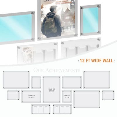 DC2400 Frameless Poster Wall Display / Wall Display Idea Concept