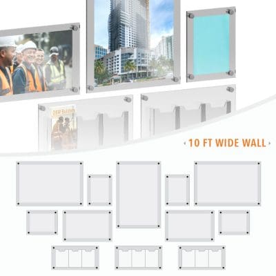 DC2404 Frameless Poster Wall Display / Wall Display Idea Concept