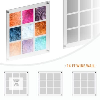 DC1232 Collage Art/Photo Wall Display Concept for 8x8 Inserts