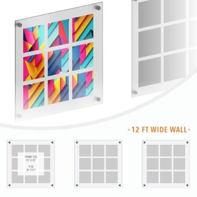 DC1233 Collage Art/Photo Wall Display Concept for 6x6 Inserts