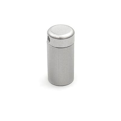 1/2″ Dia. x 3/4″ Sign Standoff Support (2-Part Standoff with M8 Stud-Cap) / Satin Anodized Finish