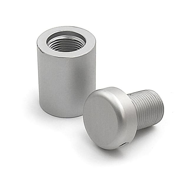 5/8″ Dia. x 3/4″ Sign Standoff Support (2-Part Standoff with M10 Stud-Cap) / Satin Anodized Finish