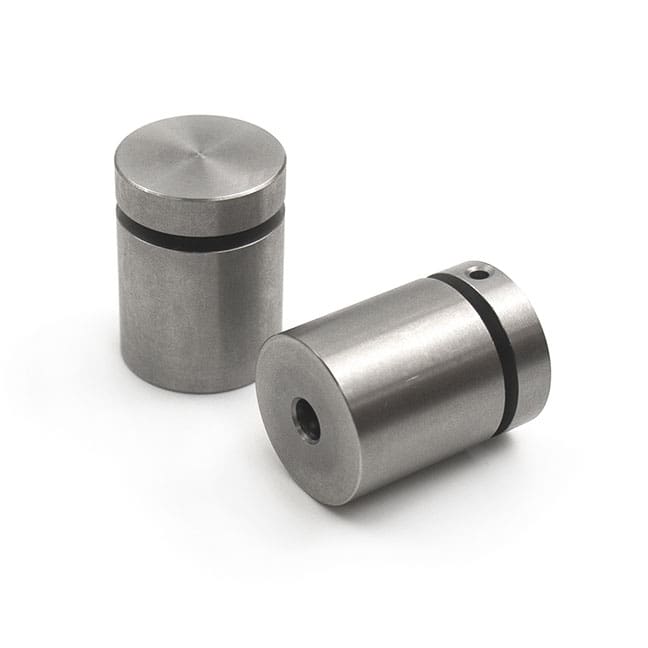 3/4″ Dia. x 3/4″ Sign Standoff (2-Part Standoff with M10 Stud-Cap) / Stainless Steel #304 Grade